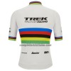 Completo Maglia + Pantaloncino con bretelle 2022 Trek Factory Racing XC Campione Del Mondo Manica Corta Bianco Multicolore